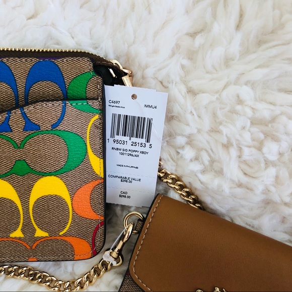 Coach Pride Poppy Crossbody in Rainbow Signature - Picture 4 of 10